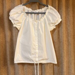 Calvin Klein Ivory Textured Top